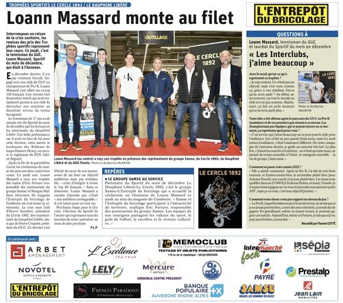 Sportif du mois de d&eacute;cembre 2021 !